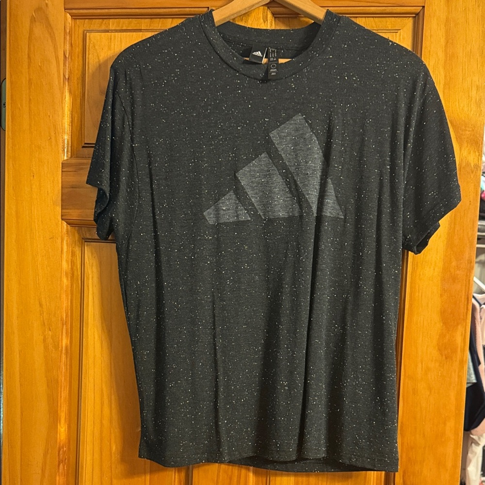 Adidas Men's Speckled Black Tee
